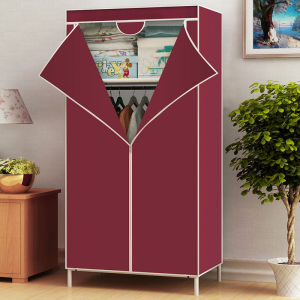 Foldable Reinforced Steel Fabric Wardrobe for Bedroom
