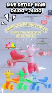 Sepeda Anak Balance Bike EXOTIC ET 2132 Keseimbangan Push Anak Ada Musik Lampu