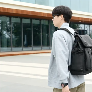 Casual Fashionable Backpack Waterproof School Bag Work Bag Laptop Bag Office Travel Light Designer Green Men