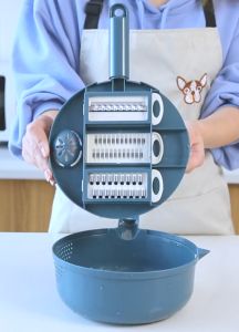 RỔ NẠO RAU CỦ ĐA NĂNG 11 MÓN CHỨC NĂNG Cực kỳ tiện lợi không lo đứt tay giá vô địch (28x185x75 cm)