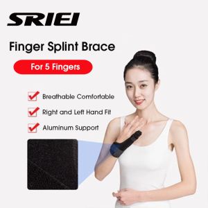 SRIEI 1PC Finger Fixing Splint Brace Adjustable Trigger Finger Splint Sprain Support Dislocation Straighten Finger for Pain Relief