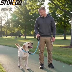 5ft Heavy Duty Dog Rope Leash with Comfortable Padded Handle Woven Fur for Medium Large Dogs 1PC