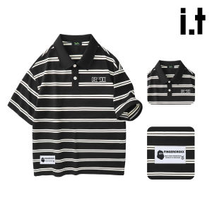 FINGERCROXX | Summer Stripe Polo Shirt Casual T-Shirt