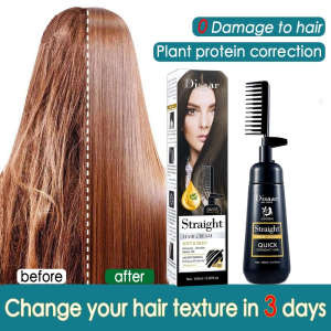 Straightening Hair Cream Keratin Hair Mask Hair Conditioner Hair Straightener Comb Anti Frizz Hair Treatment For Damaged Dry Hair 150ml