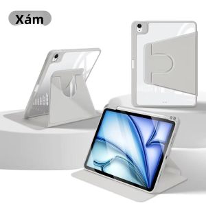 360 °   Ốp Bảo Vệ Máy Tính Bảng Bằng Chất Liệu PU Xoay Được Dành Cho iPad Air 11 M2/5/4 Thế Hệ 10 10.9 Inch Mini 6/7/8/9 Thế Hệ 10.2 Inch Pro 11 12.9 13 Inch