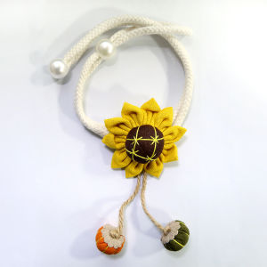 2pcs Sunflower Curtain Tiebacks Cotton Braided Holdbacks for Boho & Farmhouse Home Decor