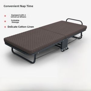 Restar Portable Folding Bed Hospital Adult Simple Military Bed Afternoon Nap Tool Home Single Person Bed Foldable Bed
