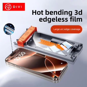 DIVI 1/2/3pcs Glass Screen Protectors Full Cover 3D Hot-Bending For iPhone 16 15 14 13 Pro Max Tempered Glass Oleophobic Coating