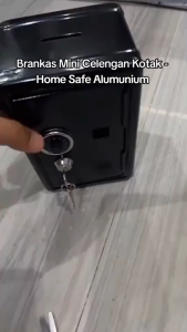 COD Celengan Kotak Brankas Mini Uang Emas Dokumen Anti maling Home Safe Deposit Box LE845 TaffGUARD