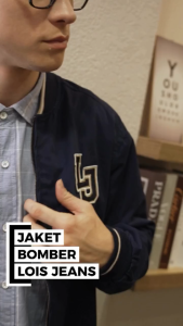 Lois Jaket Bomber Twill Lengan Panjang MJF190NV