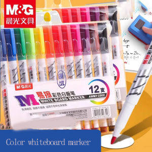 M&G Color Whiteboard Markers 8 colors/12 colors washable easy to erase suitable for office and student use