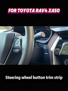 For Toyota Corolla E210 RAV4 XA50 Corolla Cross XG10 Camry XV70 Harrier Venza Car Steering Wheel Button Cover Accessories