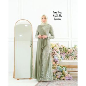 [ GRATIS ONGKIR + BISA COD ] Model Gamis Terbaru 2021 / Gamis Brokat Terbaru 2021 / Gamis Wanita Terbaru 2021 / Gamis Kekinian 2021 / Baju Muslim Wanita Brokat / Baju brokat Modern / Trend Gamis 2021 / Gamis yuma COUPLE