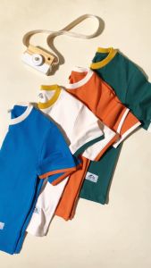 Baju Anak Jepang Balbokids Polos Trending Katun Combed Warna Deep Blue