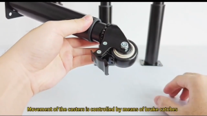 Kaki Meja Logam Beroda Kaki Boleh Tinggi-Rendah Extendable Metal Furniture Legs steel table leg 桌腳增高