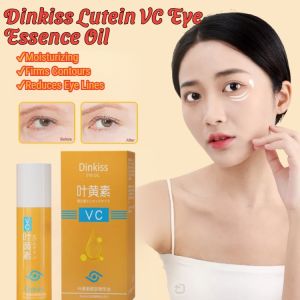 Dinkiss Lutein Eye Essence Oil Brightening Eyewear Remove Dark Circles Circles Ball Massage Eye Cream Anti Wrinkle Eye Serum Oil