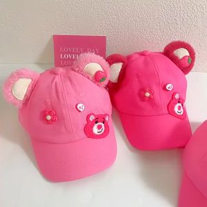 Bé 3-7 TUỔI/ Mũ bucket tai bèo vành & lưỡi trai cho bé gái phungvyshop- Nón trẻ em KETBO BEAU Gấu dâu Lotso