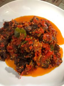 Dendeng Sapi Balado Daun Jeruk 1/2kg