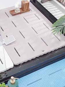 คุณค่าแผ่นกันลื่นในห้องน้ำ พรมปูพื้นกันลื่น ลื่นแผ่นพื้นห้องน้ำ 1 DYB-B02