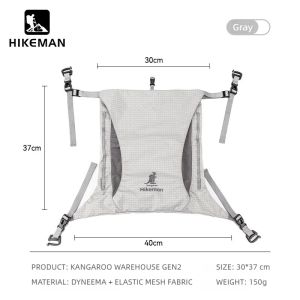 Hikeman 9L Backpack Expansion Bag Gen2 Dyneema Outdoor Camping Hiking Pouch Ultralight Waterproof Extender Pocket