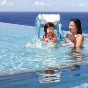 Intex | Bánh Xe Bơi Chống Nắng Cho Cha Mẹ Và Con