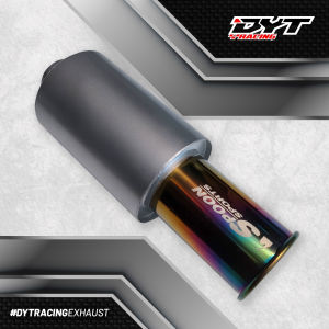 Knalpot mobil racing SPOON pelangi ujung stainless tabung galvanis spek suara bass bulat untuk Agya Avanza Veloz Terios APV grand max Livina Genio Civic Vios Jazz Yaris Datsun dll