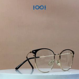 IOOI Eyewear - Kacamata Kotak Metal Lensa Anti Radiasi Blueray Photocromic Pria Wanita 8736