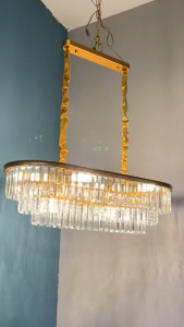 ⭐Kristal&New⭐Estetik 80cm Ruang Makan Lampu Gantung Kristal Chandelier Aesthetic Ruang Tamu Ruang Makan Kamar Tidur Pernikahan Wedding Aesthetic Lampu Hias Gantung ly