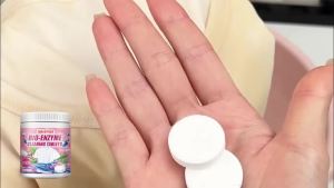 Jakehoe | Clothing Cleaning Effervescent Tablets Removiing Deep Stains Long-Lasting Fragrance Non Fading Bio-Enzyme-Based Laundry Tablets
