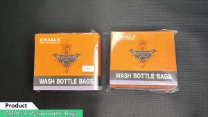 250pcs Tattoo Wash Bottle Bags with 250/500ml Squeeze Bottles Disposable Wash Bottle Covers Sleeves Tattoo Accessories