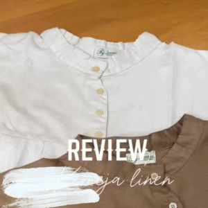 Blouse Wanita Korean Style KENZA Top - Atasan Wanita Bahan Linen Rami - Blouse Muslim Modis All Size