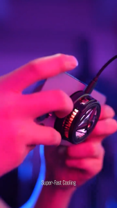 GAMEN Funcooler Fan Cooler Hp Gaming Magnetic Clip RGB Light GMR03 Upgrade Up to 0°C Funcooler Silent Fan Heatsink Kipas Hp dengan Penjepit Original - Garansi 1 Tahun