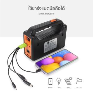 INTELAMP x IWC ชุดสำรองไฟโซล่าเซลล์ รุ่นพกพา 50W+AC ใช้เป็นชุดนอนนาหรือไฟแคมป์ปิ้งได้ พกพาสะดวก