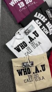 Sweater hoodie who au California 49 Maron - Jaket flecee Tebal full Bordir&Label Hight Quality