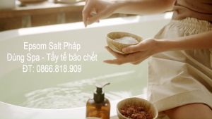 1 Kg Muối Epsom Salt MgSO4 99% Tinh Thể Tan Hoàn Toàn Dùng Spa Nhập Pháp - Không Được Uống