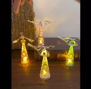 Acrylic Bird Design LED Light Christmas Party Decoration Table Decor Birthday Gifts(With Battery)