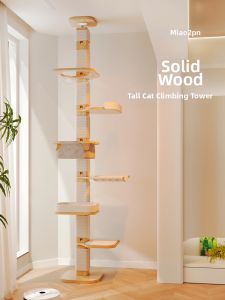 MIAOZAN | DIY Assembling Space-saving Cat Tree For Large Cats