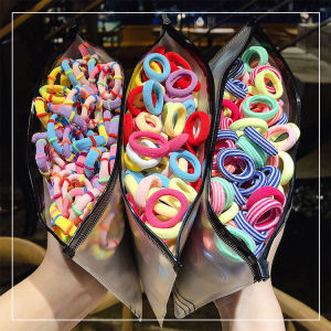 100pcs/Set Candy Hair Rope Korean Colorful Hair Tie Kids Cute kawaii Hair Accessories for Girls
