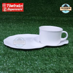 ชุด​คอฟฟี่​เบรค​ 9​นิ้ว ชุด​อาหาร​ว่าง​ 9​นิ้ว​ ยี่ห้อ​ฟลาว​เวอร์​แวร์​ ผลิต​จาก​ศรี​ไทย​ซุ​ปเปอร์แวร์​)​