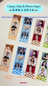 Custom Mini Film Strip Stickers | Retro Photo Booth Style | Translucent & Glossy Photo Paper | Aesthetic Journal Decor