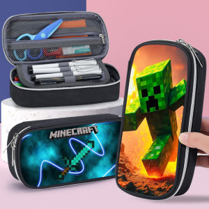 Minecraft World 2025 Popular Pencil Case Boys New Style Children Stationery Pencil Box for Primary And Middle School Students