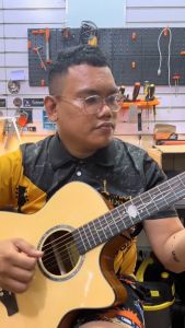 Arena A412TNEQ Acoustic Electric Guitar with Full Setup & Accessories