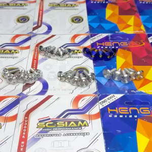 SC SIAM / HENG DISC BOLT CLICK 150 v2 / v3 5 holes CNC GEAR  TITANIUM  GOLD  SILVER