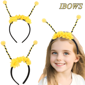 Bee Tentacle Hairband Childrens Stage Performance Girl Boy Hair Hoop Cute Bendable Antenna Cosplay Accessories Cartoon Headwear