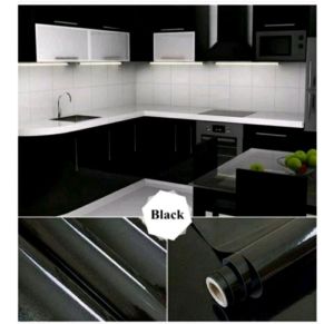 Stiker Warna Furniture Lemari MeJa Pintu Dapur Putih Polos