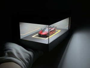 Classic 1:64 Car Model Display Box Dustproof Automobile Scene Showcase Museum Quality Collectible Vehicle Case