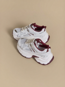 Josiny | Platform Breathable Red Mesh Sports Shoes