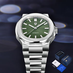 Đồng Hồ Pagani Design 1728 Nam Kiểu Dáng Cổ Điển Sang Trọng Máy Cơ Kính Sapphire Chống Nước 100m Dây Thép Không Gỉ Và Hộp Quà Tặng