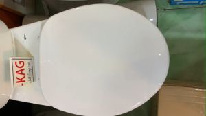 [HCM]Nắp đậy cho bồn cầu LInax KAG-NAP26T Màu trắng KHÔNG RƠI ÊM Nắp xí bệt C117-C306-C108 2 khối nhựa bóng-đẹp sử dụng tốt