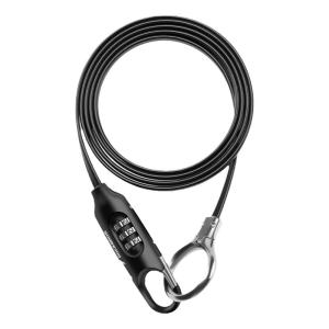 RockBros | Portable Steel Cable Lock for Bicycles Motorcycles and Helmets Anti-theft